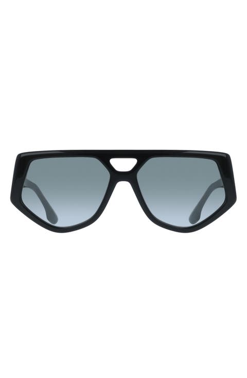 58mm Modified Rectangle Sunglasses