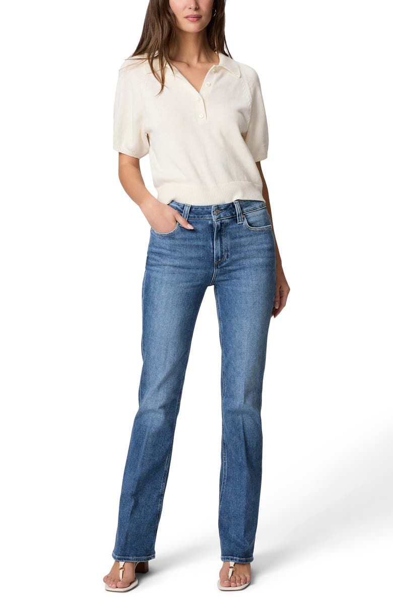 PAIGE Laurel Canyon High Waist Bootcut Jeans, Alternate, color, Monacomist