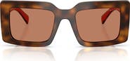 Prada 52mm Rectangular Sunglasses