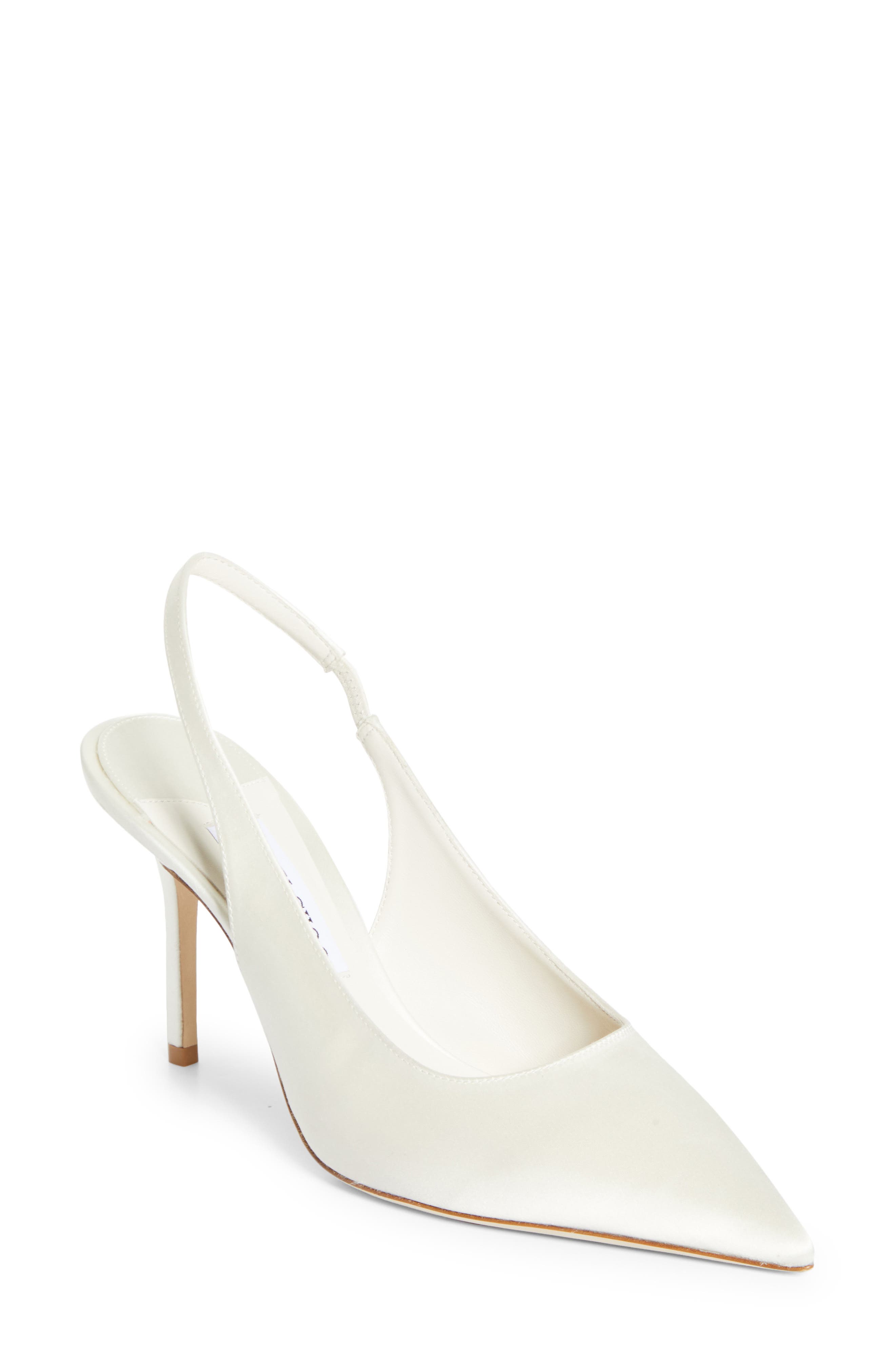 Jimmy Choo Love Pointed Toe Slingback Pump, Main, color, Ivory