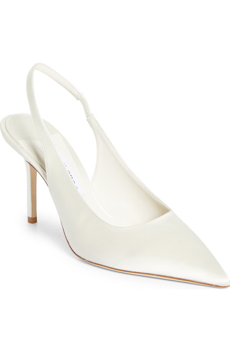 Jimmy Choo Love Pointed Toe Slingback Pump, Main, color, Ivory