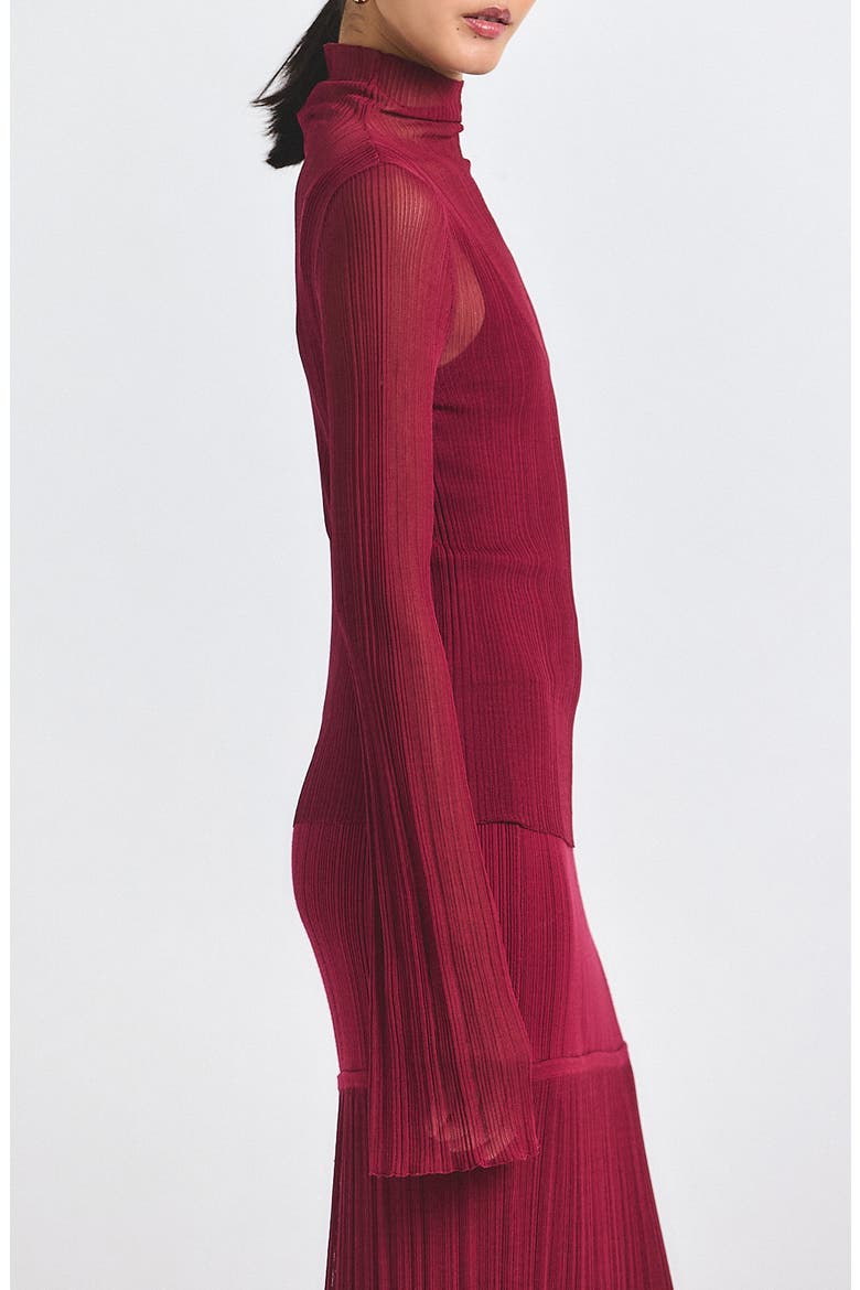 Isoled Long Sleeve Top, Alternate, color, CARMINE
