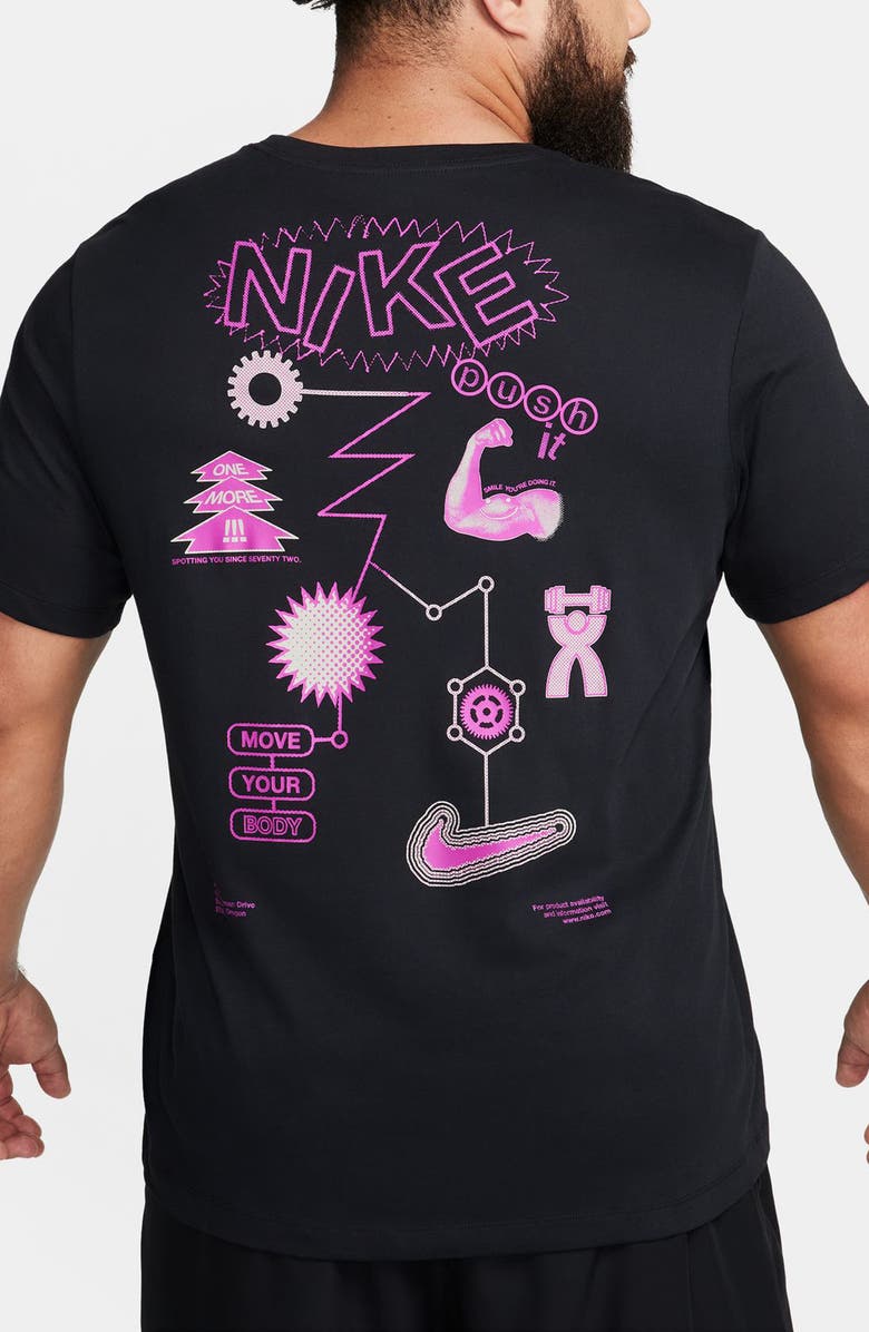 Nike Logo Graphic T-Shirt, Alternate, color, Black