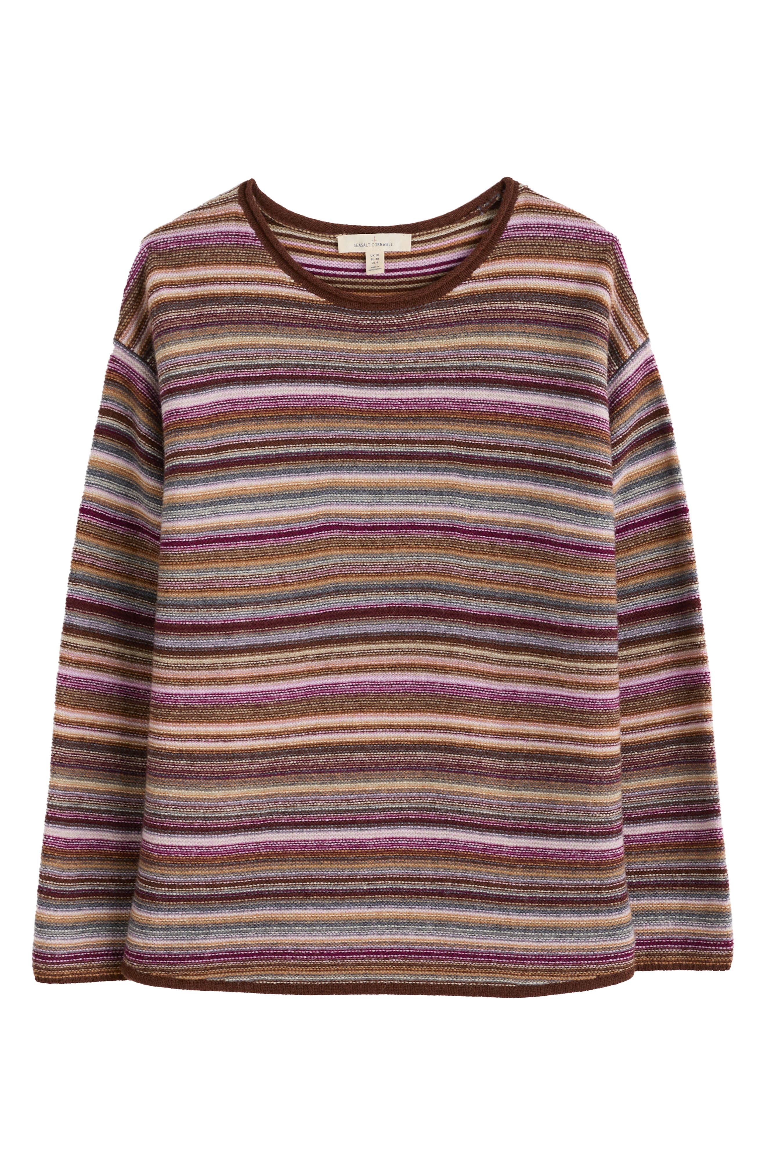Seasalt Cornwall Fruity Stripe Wool Blend Sweater