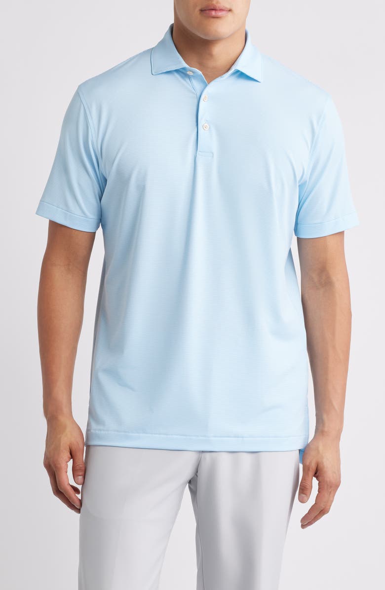 Peter Millar Jubilee Performance Jersey Golf Polo, Main, color, Seaport Blue