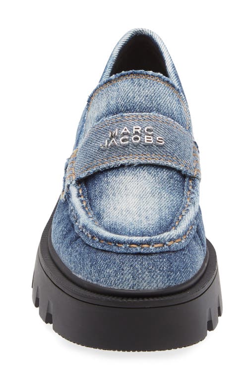 Marc Jacobs The Faded Denim Frankie Loafers In Multi