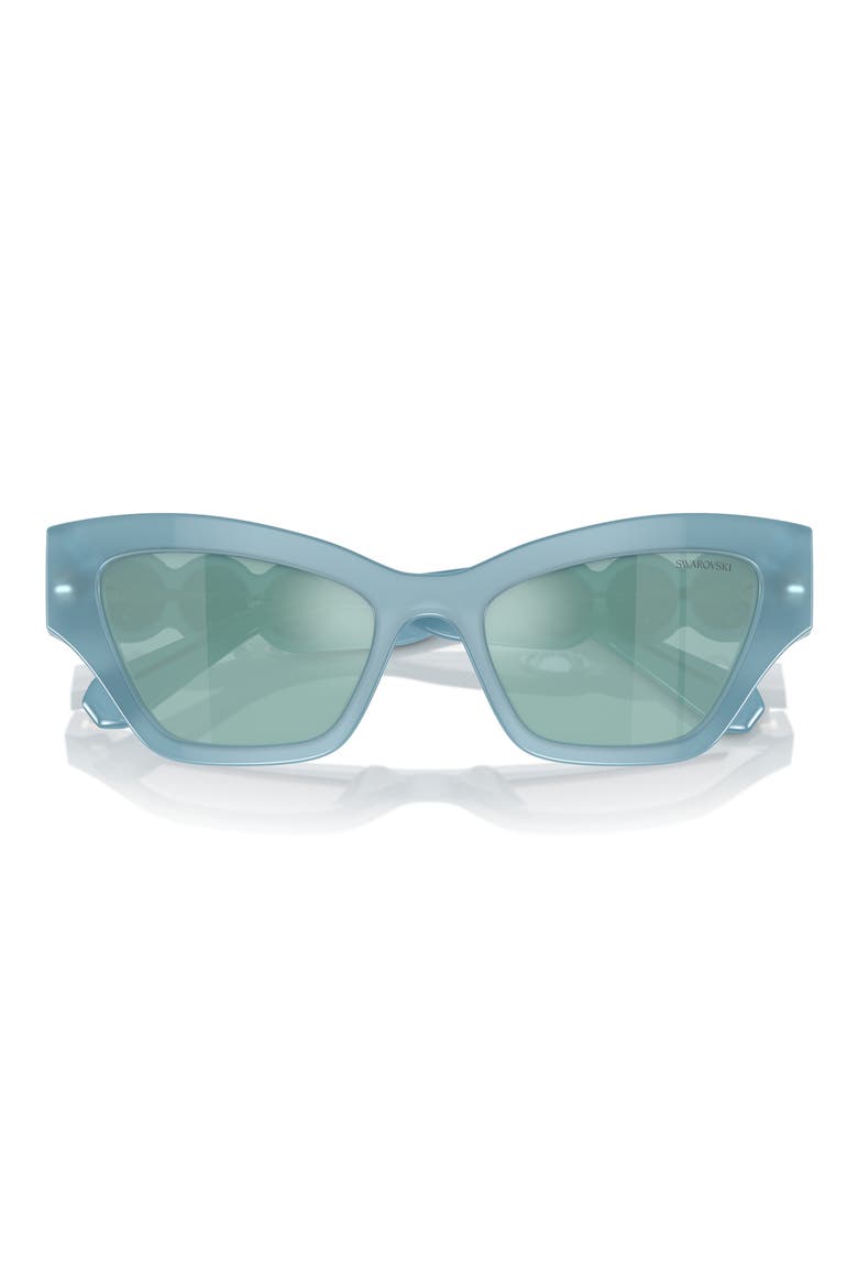 Imber 53mm Irregular Sunglasses, Alternate, color, BLUE