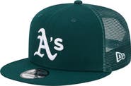 New Era Men's New Era Green Oakland Athletics Team Color Trucker 9FIFTY Snapback Hat