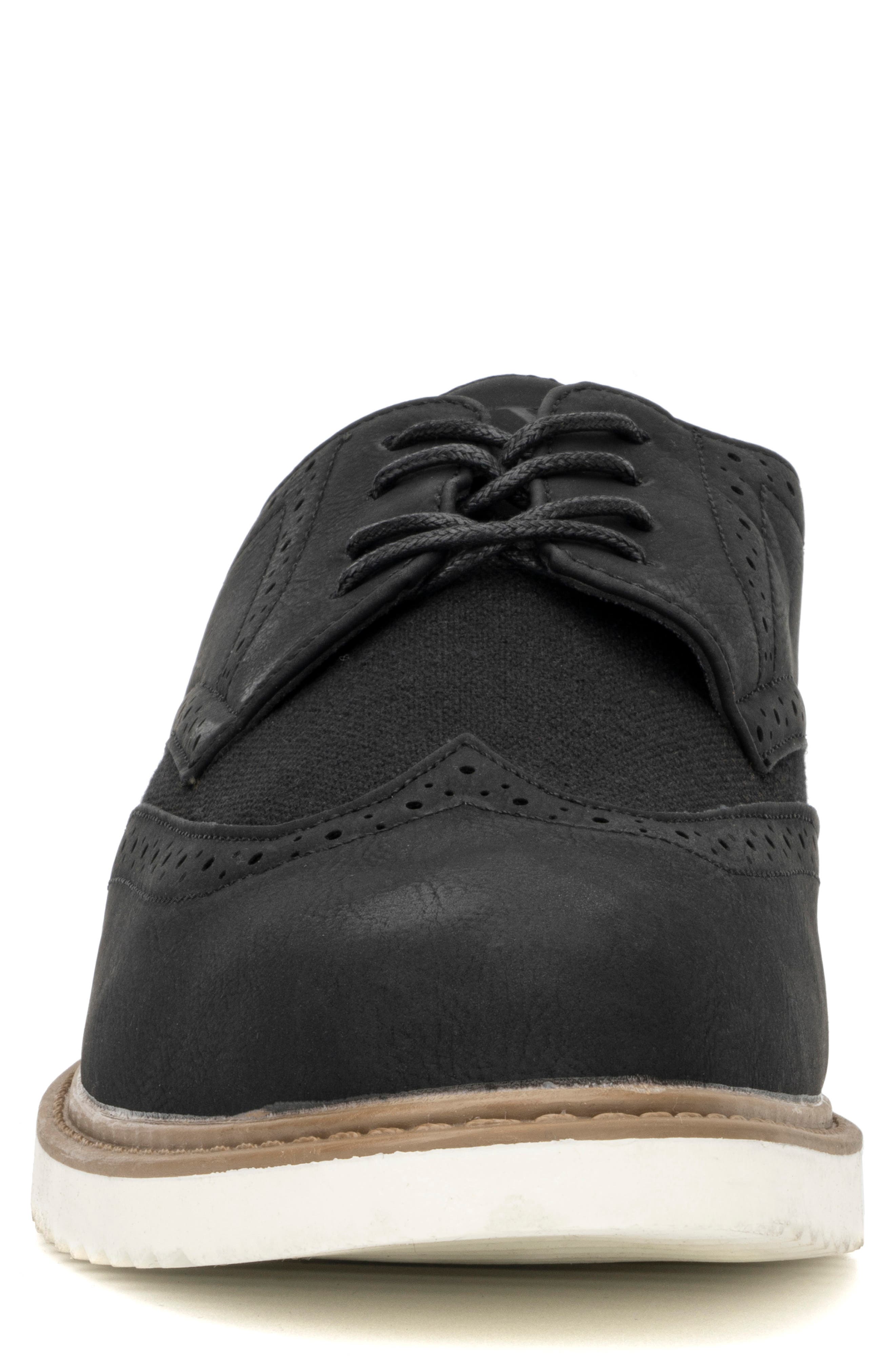 NEW YORK AND COMPANY Tyler Wingtip Loafer, Alternate, color, Black