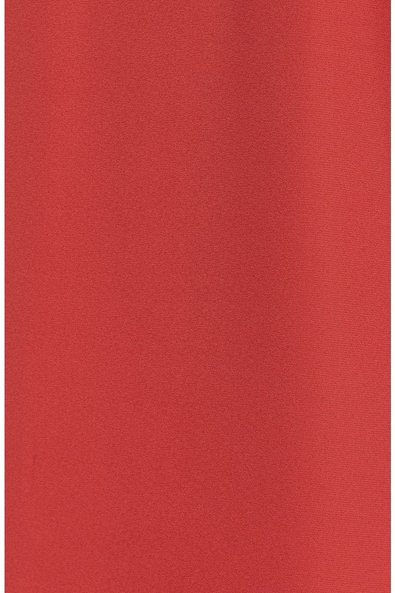 Chiffon Cold Shoulder Top, Alternate, color, RED CRANBERRY