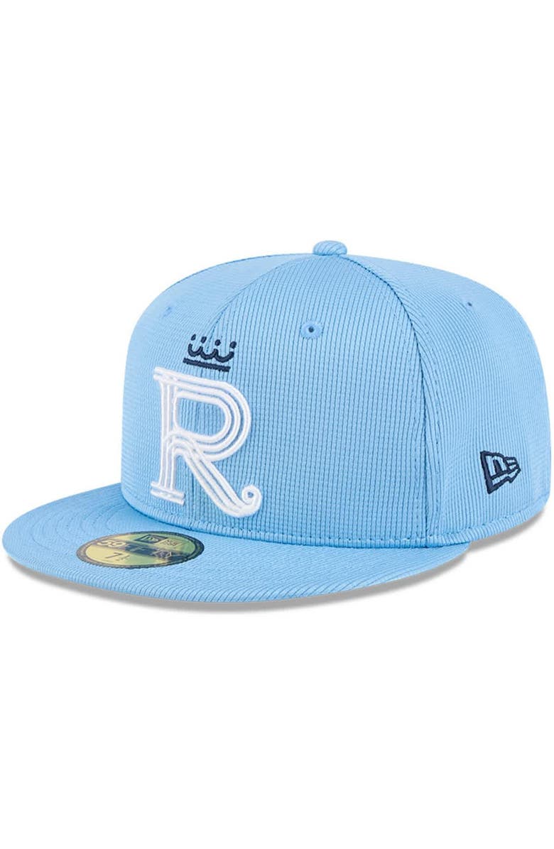 New Era Men's New Era Light Blue Kansas City Royals City Connect Batting Practice 59FIFTY Fitted Hat, Alternate, color, 