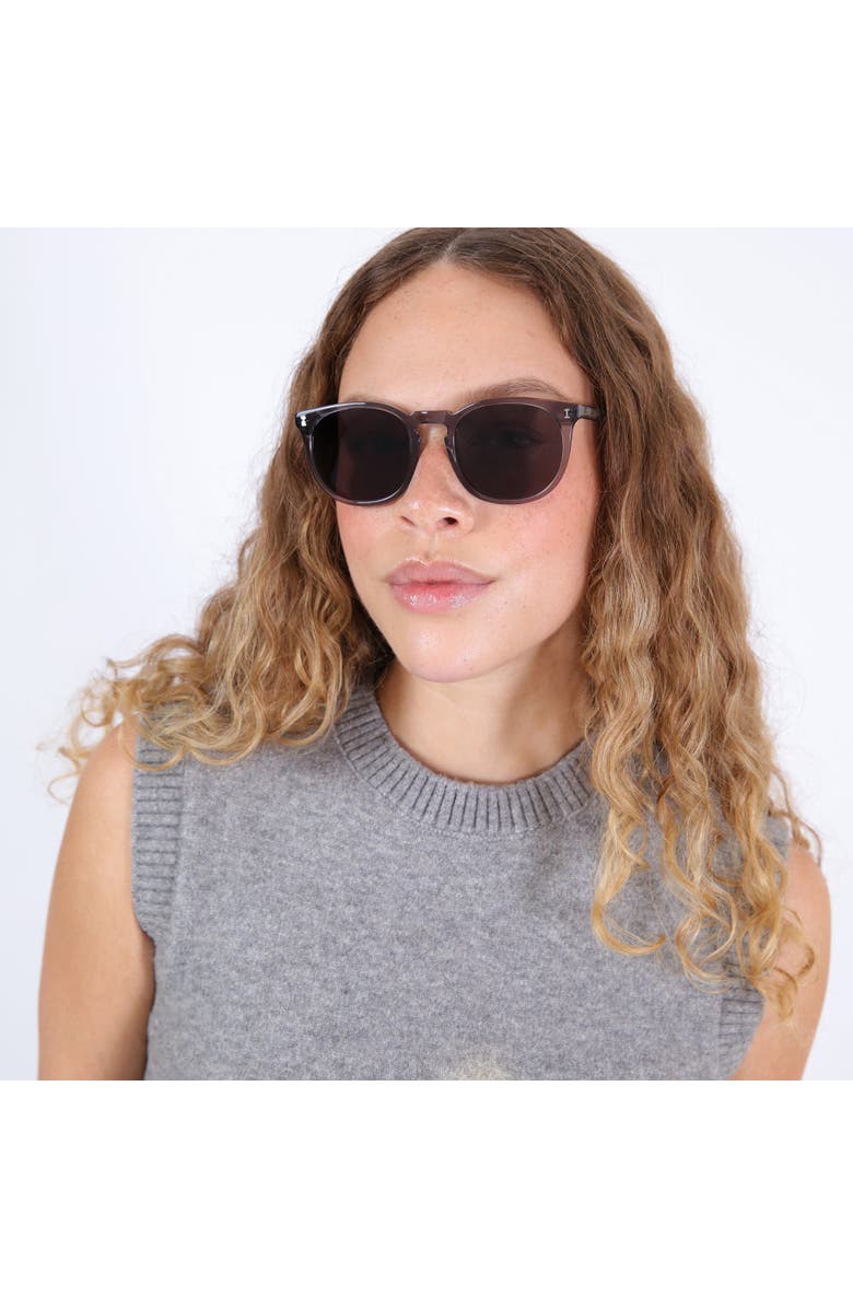 Illesteva Eldridge 56 Sunglasses, Alternate, color, Black / Brown