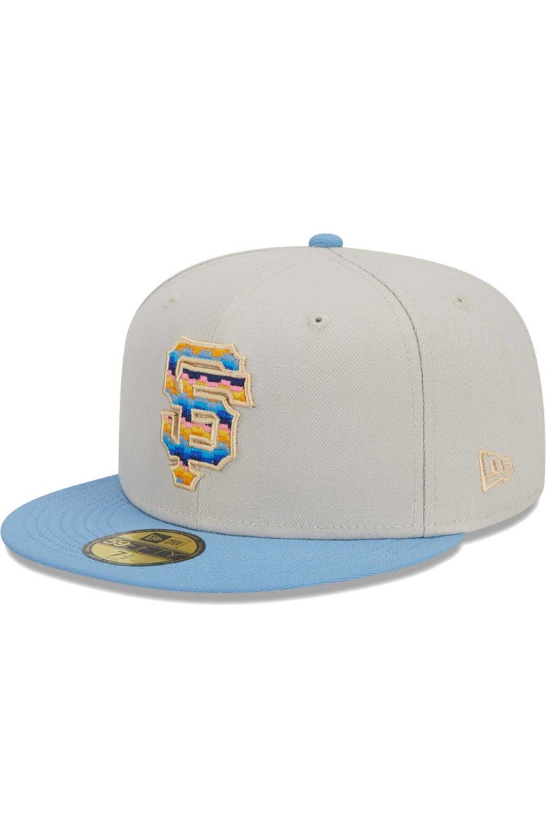New Era Men's New Era Natural San Francisco Giants Beach Front 59FIFTY Fitted Hat, Main, color,