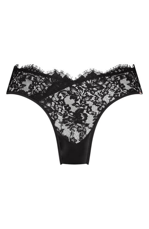 Shop Hunkemoller Hunkemöller Chalice High Cut Brazilian Panties In Caviar