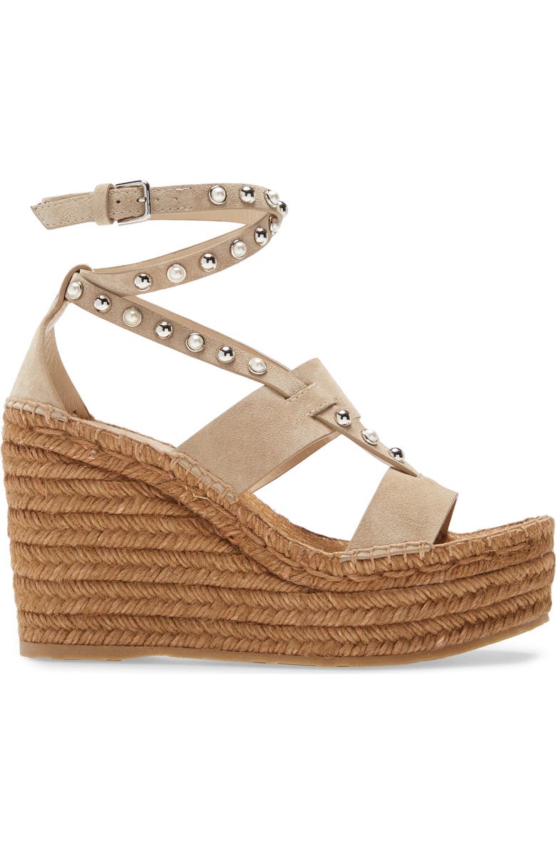 Jimmy Choo Danica Studded Espadrille Wedge Sandal, Alternate, color,