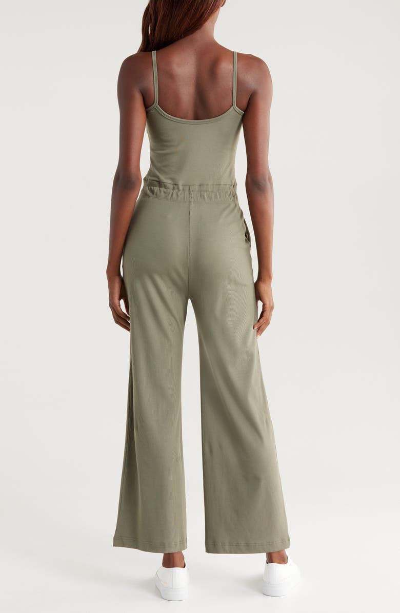Vuori Pose Henley Jumpsuit, Alternate, color, Dark Metal