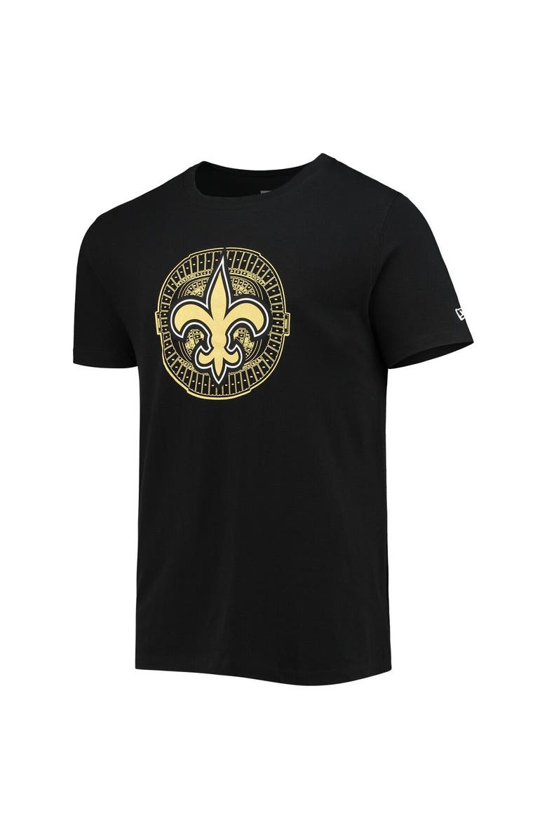 New Era Men's New Era Black New Orleans Saints Stadium T-Shirt, Alternate, color, Black