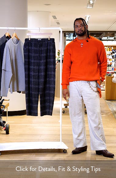 KROST Relaxed Plaid Drawstring Pants (Men) | Nordstrom