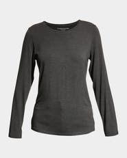 Majestic Filatures Soft Touch Long Sleeve Crewneck T-Shirt