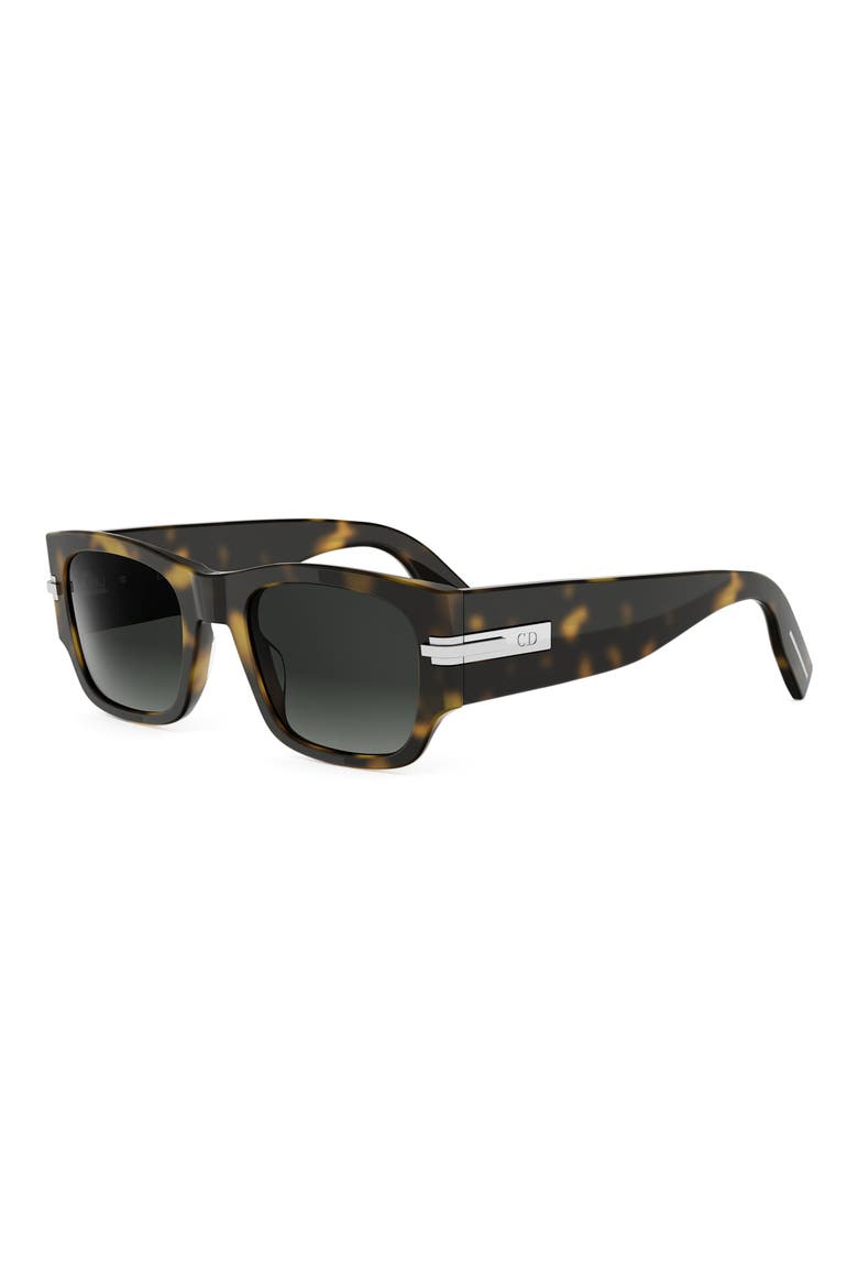 DiorBlackSuit XL S4I 52mm Square Sunglasses, Alternate, color, DARK HAVANA / GRADIENT GREEN