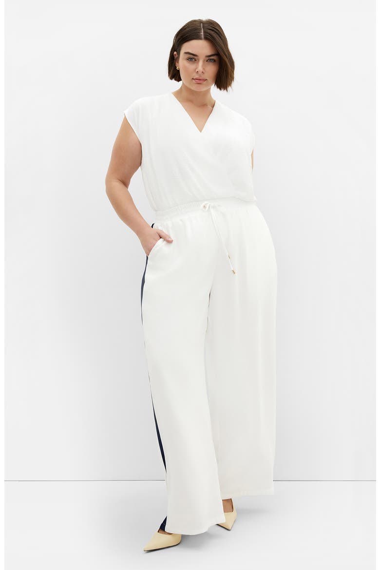 Lilia Wide Leg Pants, Main, color, IVORY/ NAVY STRIPE