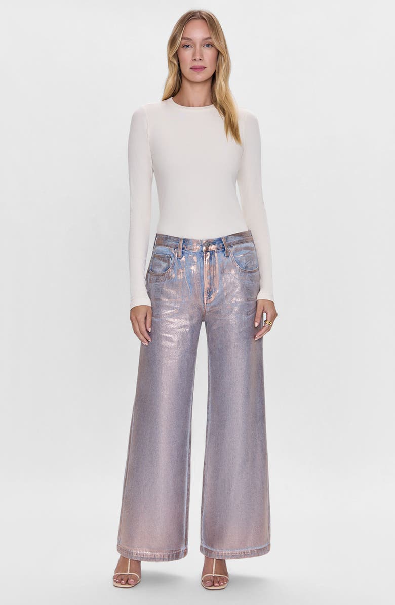 Pistola Jadyn Wide Leg Jeans, Alternate, color, Tinsel