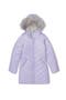 Girls Water Resistant Velour Parka