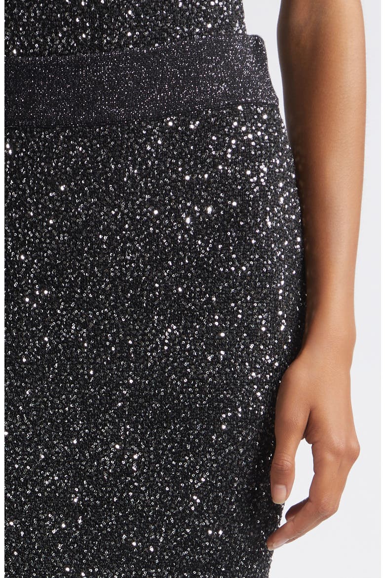 Alisha Sequin Skirt, Alternate, color, ONYX