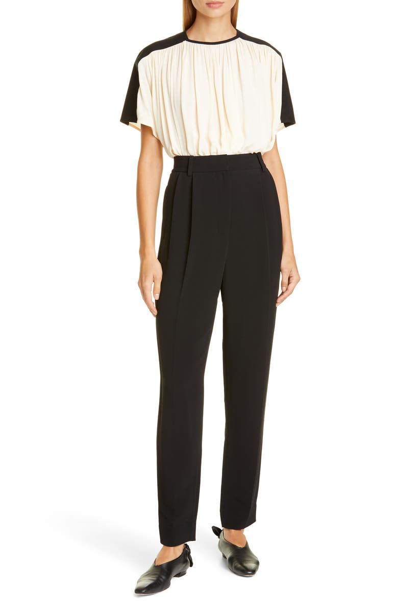 Proenza Schouler Colorblock Gathered Top, Alternate, color, 
