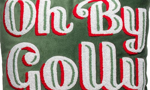 Karma Gifts Oh By Golly Square Accent Pillow In Green
