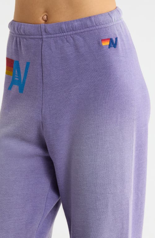 Aviator Nation Vintage Logo Sweatpants In Purple