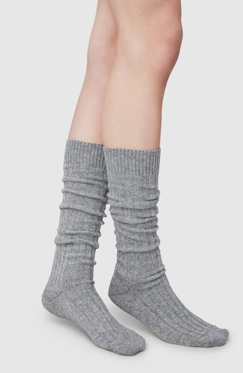 Swedish Stockings Bodil Chunky Knee High Socks In Gray