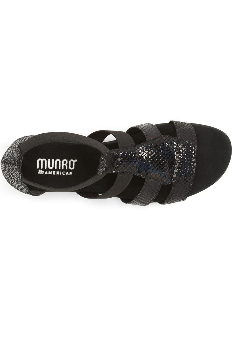 Munro 'Zena' Snake Embossed Sandal, Alternate, color,