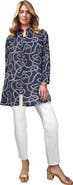 Jessica London Georgette Button Front Tunic