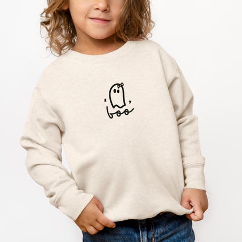 Boo Cute Ghost Toddler Graphic Sweatshirt
