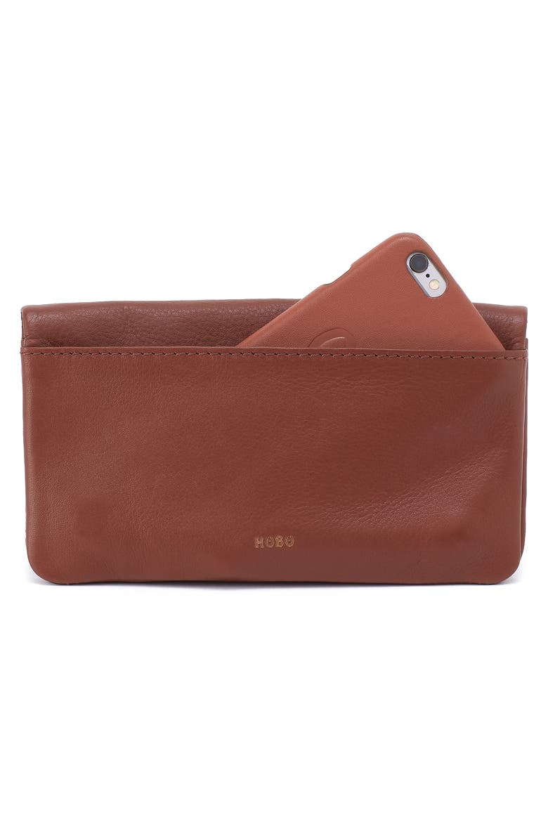 Lumen Leather Continental Bifold Wallet, Alternate, color, COCOA BEAN