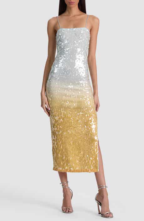 Fifi Ombré Sequin Midi Dress