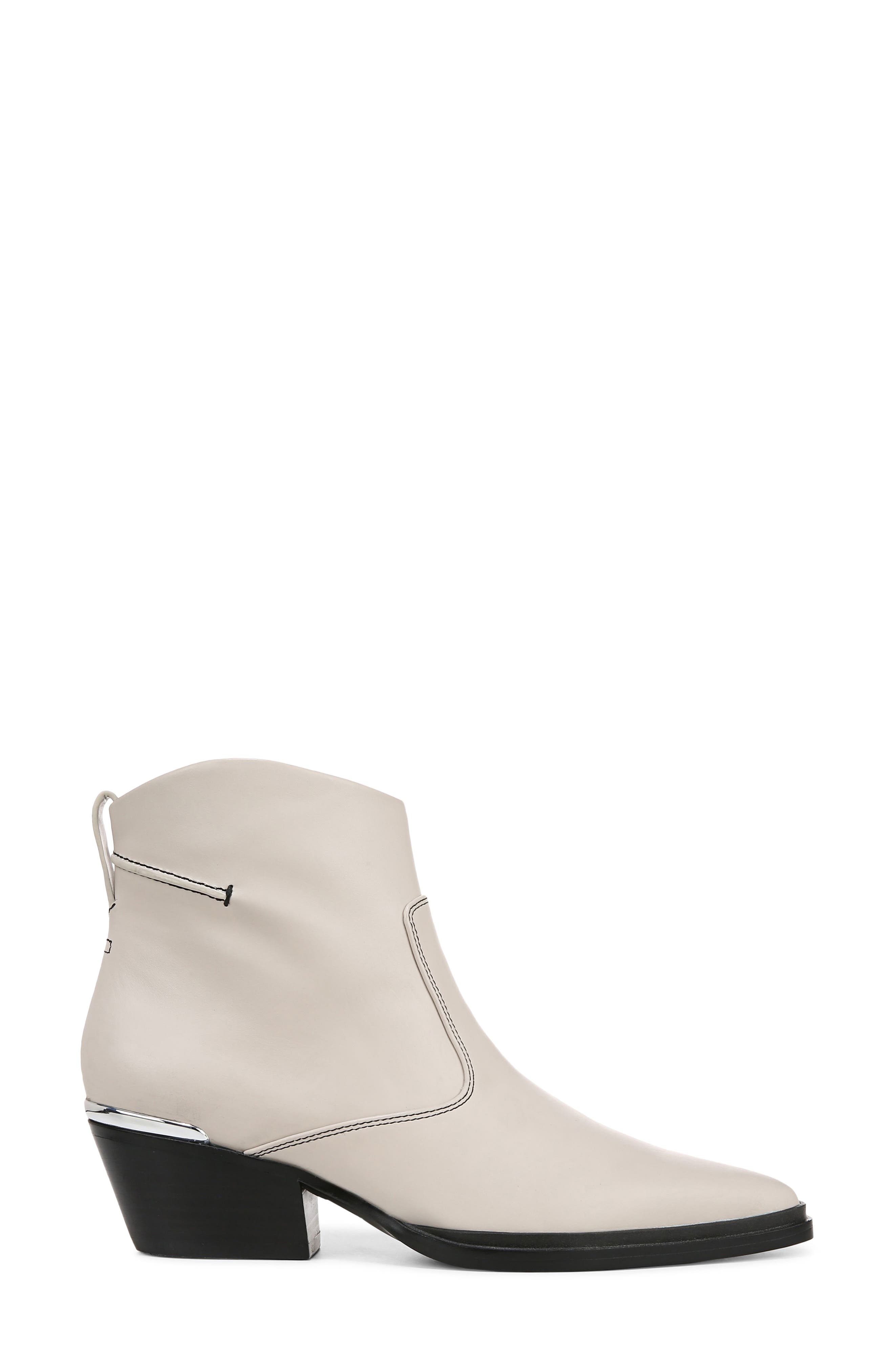 SARTO by Franco Sarto Blake Pointed Toe Bootie, Alternate, color, White