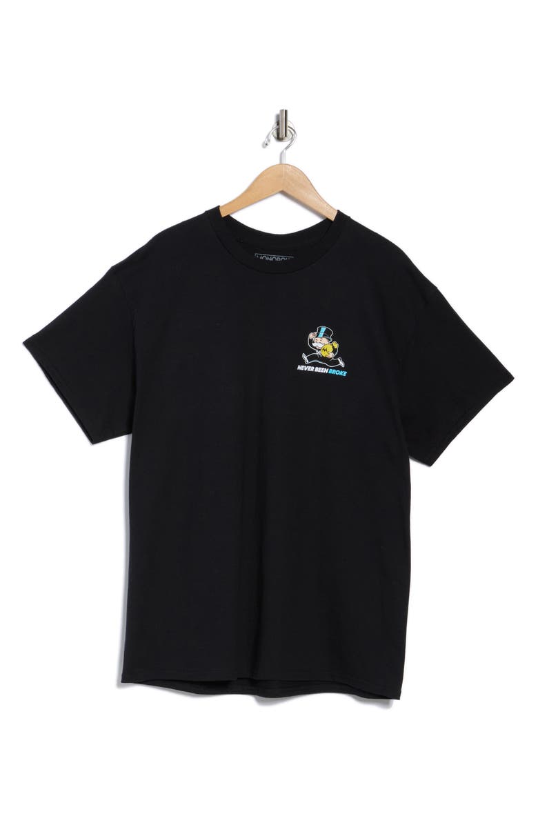 The Forecast Agency Monopoly Never Been Broke Cotton Graphic T-Shirt, Alternate, color, Black