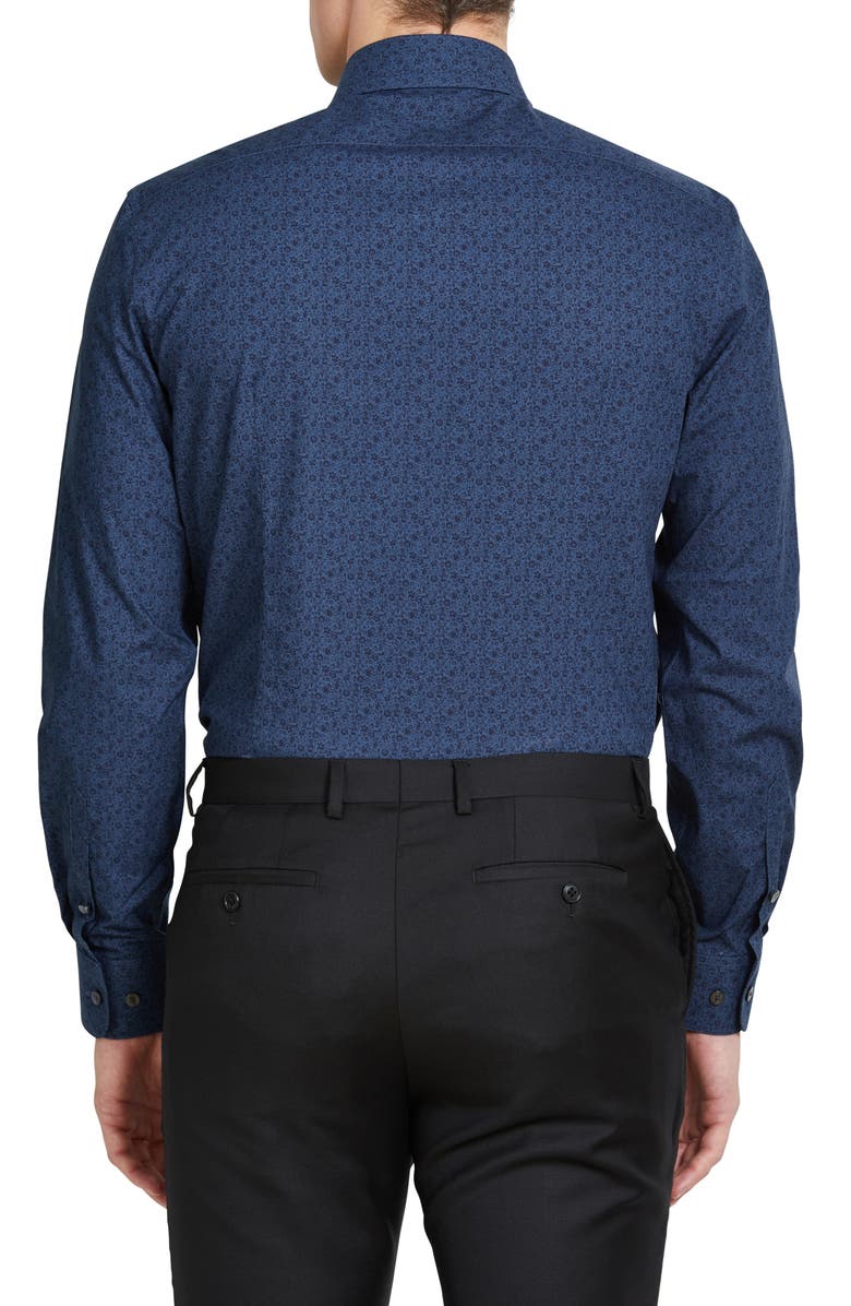John Varvatos Star USA Slim Fit Floral Dress Shirt, Alternate, color,