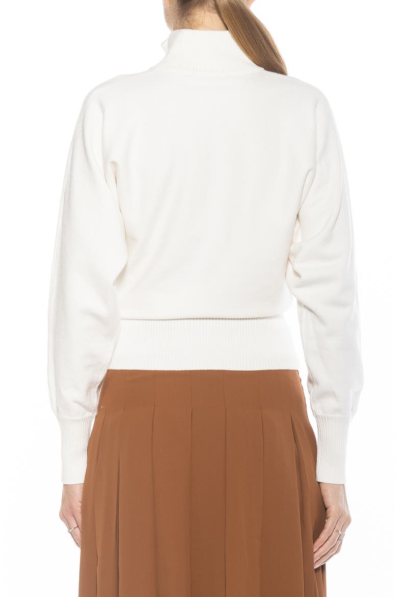 Niko Quarter Zip Sweater, Alternate, color, IVORY