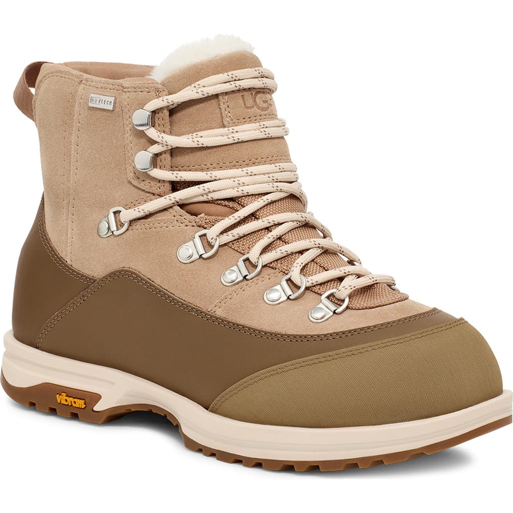 Ugg ® Brecken Waterproof Lace-up Boot In Sand