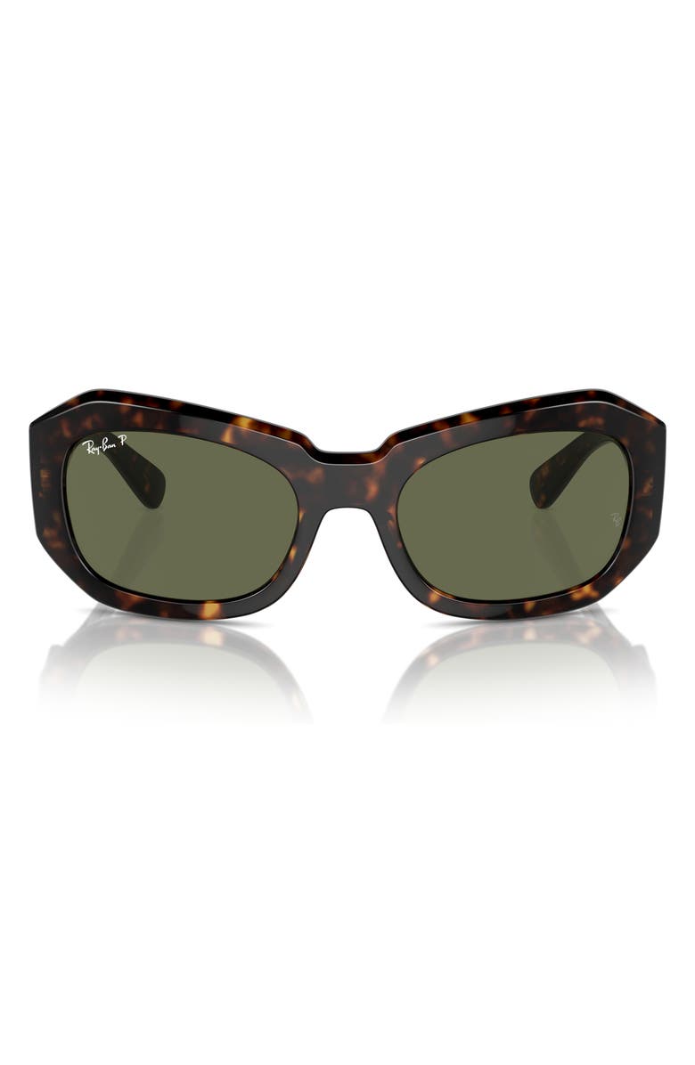 Ray-Ban Pillow Beate 56mm Sunglasses, Main, color, Havana