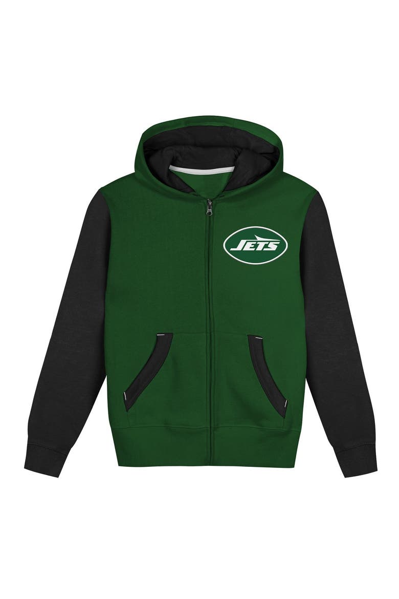 Toddler Outerstuff  Green/Black New York Jets Stadium Colorblock Full-Zip Hoodie, Alternate, color, Green