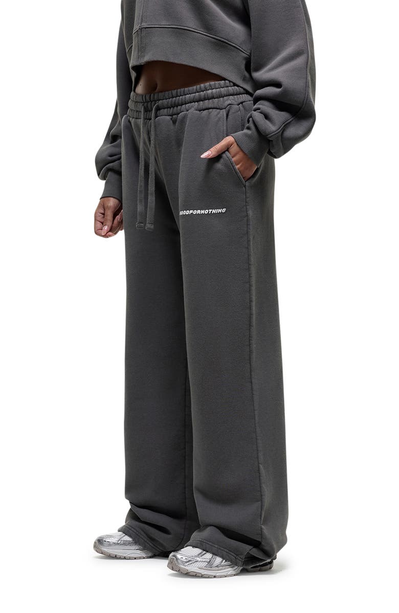 Good For Nothing Vintage Grey Relaxed Joggers, Alternate, color, Grey
