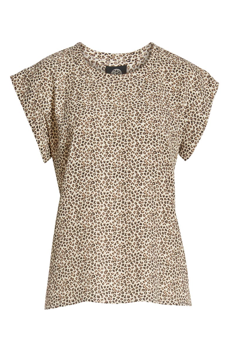 Bobeau Print Oversize Cap Sleeve Top, Alternate, color, 