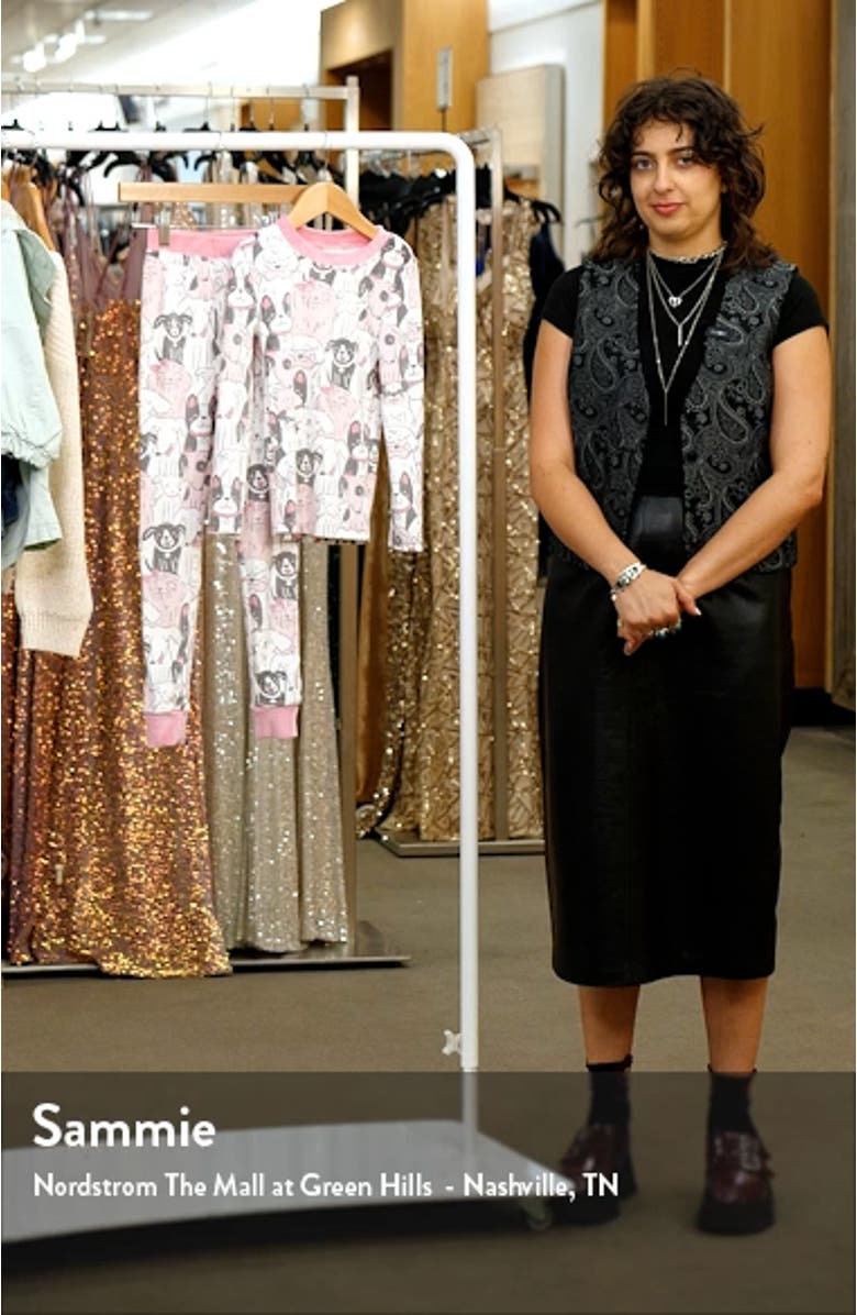 Kids' Puppy Pile Fitted Two-Piece Pajamas, sales video thumbnail