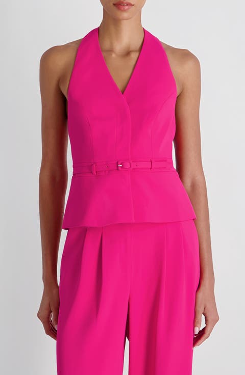Harry Belted Suiting Halter Top