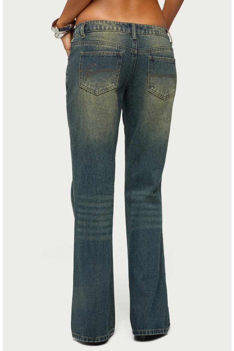 Shirili Low Rise Flare Jeans, Alternate, color, DIRTY-WASH-DARK-BLUE