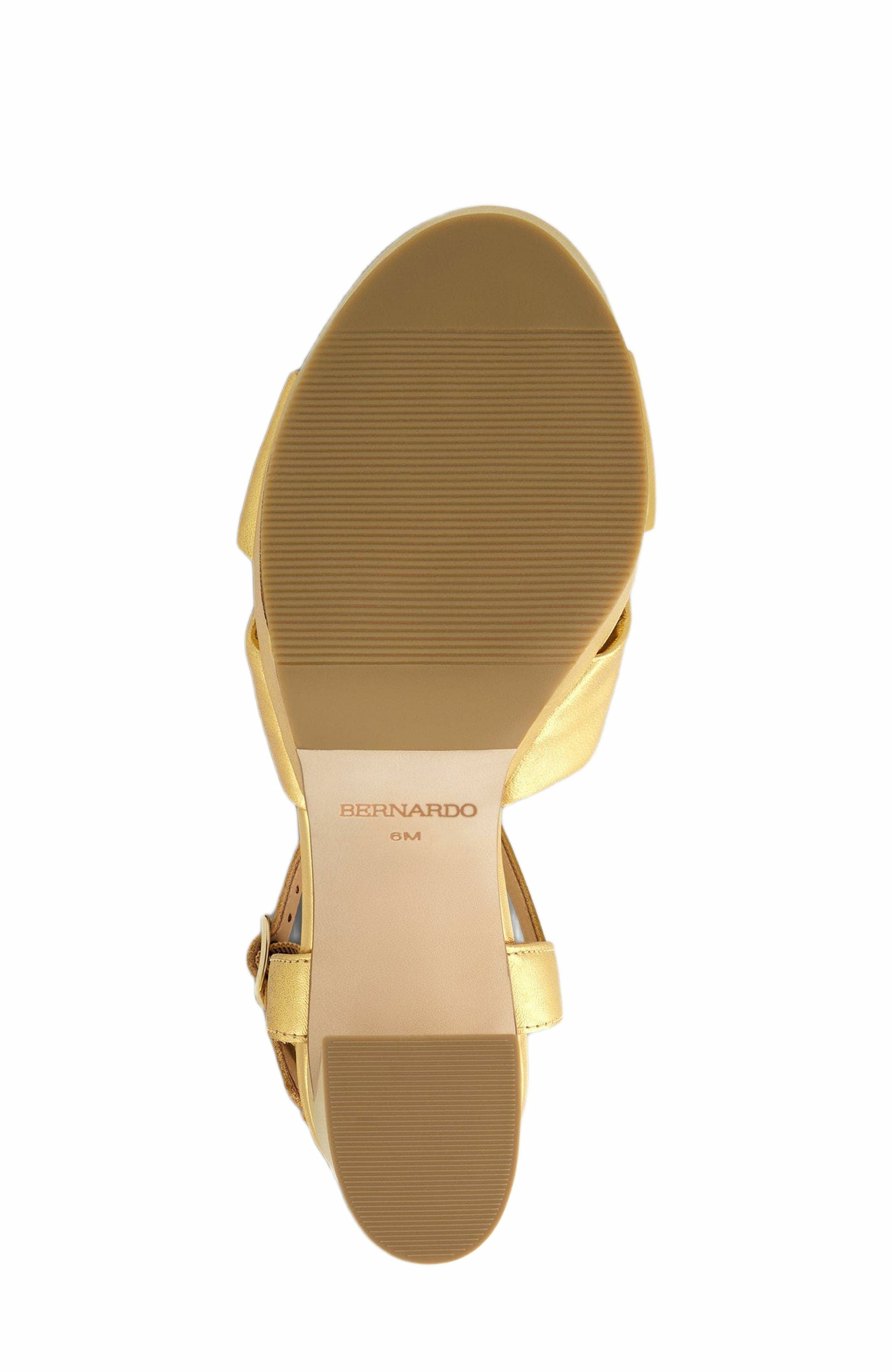 Bernardo Footwear Veronika Platform Sandal, Alternate, color, Gold
